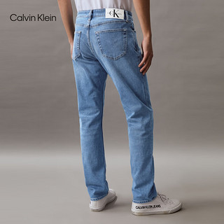 Calvin Klein【CK极简裤】Jeans24春夏男士猫须做旧直筒牛仔裤J325385 1AA-牛仔浅蓝 31