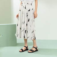 骆驼(CAMEL)凉鞋女夏季新款一字带休闲平底妈妈鞋 L23M076073