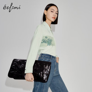 伊芙丽（eifini）【商场同款】伊芙丽衬衫1F2120431I 玉石色 1