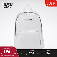 Reebok 锐步 官方Backpack经典简约白色百搭运动休闲轻便双肩背包 DV0388 N SZ