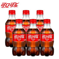 Fanta 芬达 可口可乐（Coca-Cola）汽水碳酸饮料 300ml小瓶装系列饮料 可乐300ml*6瓶