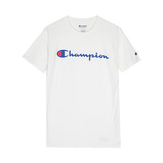 Champion 草写logo圆领短袖T恤T8533G-Y07718-045 白色 L码