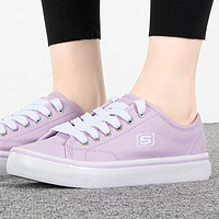 88VIP：SKECHERS 斯凯奇 女鞋新款STREET运动鞋帆布鞋低帮休闲鞋板鞋66666131-LAV