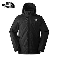 北面（The North Face）单层冲锋衣男户外运动休闲DRYVENT防泼水透气 JK3/黑色 L/175