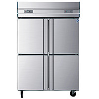 苏勒四门冰箱商用厨房不锈钢冷藏柜冷冻柜双大容量立式保鲜冰柜   四门双温（豪华款）