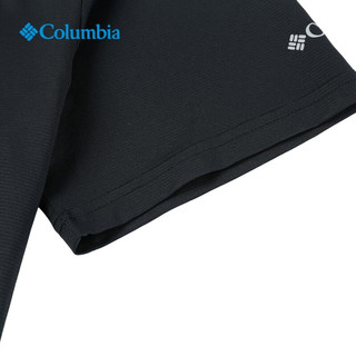 哥伦比亚（Columbia）户外男子速干降温运动舒适短袖T恤AE2339 011 M (175/96A)