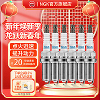 NGK火花塞 铱铂金/双铂金/铱金/铂金火花塞(6支装) 适用于 宝马320i328i520i525Li 97506