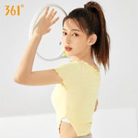 361°瑜伽服女夏季薄款短袖女上衣跑步训练开衫运动T恤宽松服
