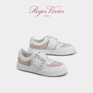 Roger Vivier 罗杰维维亚 女士低帮休闲鞋 RVW68737440TF7 白色/粉色/黄色 37