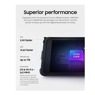 三星（SAMSUNG） Galaxy Tab Active3 平板电脑8英寸4+64G2021年 WIFI