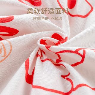 欢喜小熊 婴儿短袖男宝连体衣夏季衣服新生儿薄款包屁衣女宝宝哈衣 牛奶白