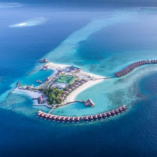 这里有马代最好的珊瑚礁，核心潜水地带！马尔代夫科迪帕如岛 5天4晚自由行（含4晚礁湖水上别墅+每日早晚餐+快艇接送等）