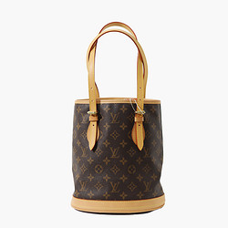 LOUIS VUITTON 路易威登 中古95新LV/路易威登老花水桶包手提/双肩包/植鞣革更新