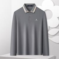 MONTAGUT 梦特娇 休闲百搭长袖Polo衫男