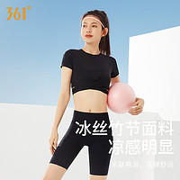 361° 361瑜伽服女短袖夏季跑步T恤运动上衣仙气紧身专业健身服女