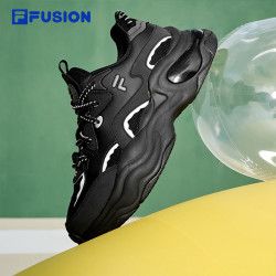 fila斐乐fusion斐乐潮牌泡泡鞋女鞋厚底增高休闲鞋反光老爹鞋运动鞋