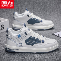 warrior回力男鞋板鞋男2024新款春季鞋子男潮流高帮鞋休闲运动鞋百搭