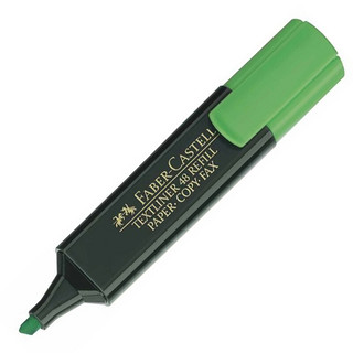 辉柏嘉 154863 单头荧光笔 绿色 单支装