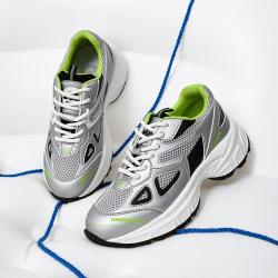 camel骆驼软弹缓震鞋子女透气网面运动休闲鞋舒适户外老爹鞋女