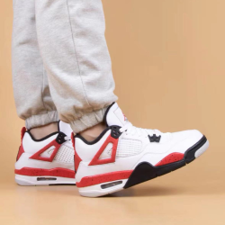 抖音超值购airjordan4aj4红水泥白黑红复古篮球鞋dh6927161