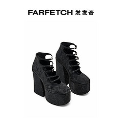 MARC JACOBS 马克·雅克布 女士The Kiki 水钻缀饰水台式高跟鞋 FARFETCH发发奇