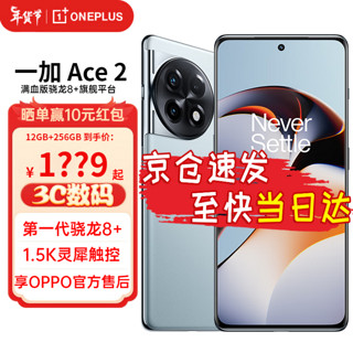 OnePlus 一加 OPPO 一加 Ace 2 满血版骁龙8+处理器 专业渲染芯片