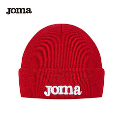 Joma 荷马 运动毛线针织帽子跑步户外保暖儿童登山百搭包头冷帽红色(儿童)均码