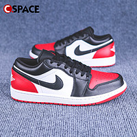 NIKE 耐克 Cspace  Air Jordan 1 Low AJ1黑红脚趾篮球鞋 553558-161