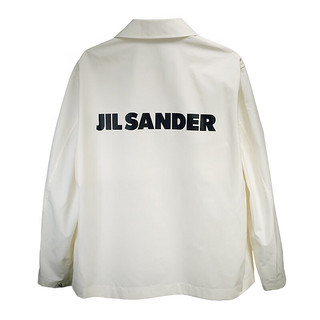 吉尔·桑达男装棉质Logo印花衬衫式外套休闲外套 J23BN0003J45071 米白色 48