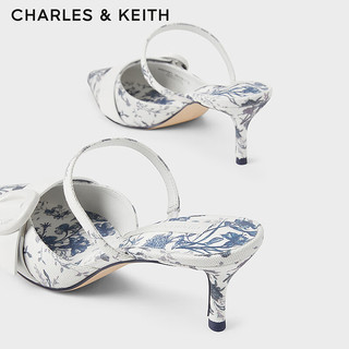 CHARLES&KEITH24春季新品尖头一字带细高跟穆勒拖鞋CK1-60920363