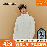 SKECHERS 斯凯奇 男女同款羽绒服舒适保暖防风百搭情侣外套L422U073