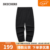 SKECHERS 斯凯奇 男子舒适休闲裤L224M056 碳黑/0018 M