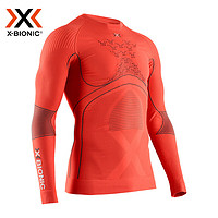 XBIONIC聚能加强4.0 滑雪保暖速干衣 功能内衣运动户外 压缩衣 上衣 日落橘/炭黑 L