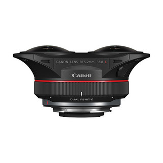 佳能（Canon） vr镜头双鱼眼RF5.2mm F2.8 L全画幅定焦微单镜头适用R5 R5C RF5.2mm F2.8 L DUAL FISHE 标配