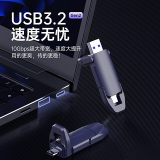 移速（MOVE SPEED）2TB USB3.2 Type-C 固态U盘 读速1000MB/s 支持苹果15系列 安卓手机&鸿蒙全兼容 逸Vpro