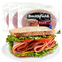 Smithfield 国产椭圆形美式火腿片480g 冷藏无淀粉火腿 三明治汉堡早餐食材