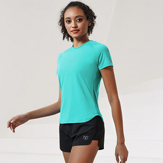 范斯蒂克（vansydical）运动T恤凉感服女短袖速干瑜伽上衣跑步服训练罩衫夏季科系列 黑灰迷彩 XL