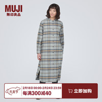 無印良品 MUJI 無印良品 女式 法兰绒 立领连衣裙 外套