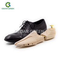 CEDAR GREEN松木鞋撑鞋楦实木撑鞋器扩鞋器撑大器皮鞋定型防皱除味可调节 新西兰松原木金色扣41/42码