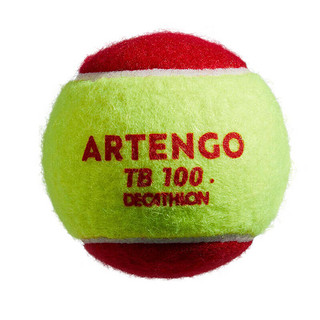 DECATHLON 迪卡侬 网球袋装球箱装球大包装有压耐打TEN网球TB100 -红色 4045454