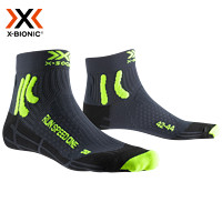 XBIONIC速跑系列运动袜 XS-RS12S20U 深灰/植物黄 39-41