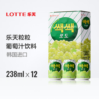 88VIP：LOTTE 乐天 葡萄汁 238ml*12罐