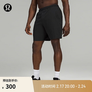 lululemon 丨Pace Breaker 男士运动短裤 9" *内衬款 LM7ANTS 黑色 S/6