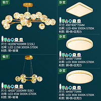 雷士照明 雷士（NVC）客厅吊灯分子灯北欧星光创意几何现代轻奢高显智能