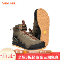 SIMMS涉水鞋路亚户外钓鱼舒适涉水靴防滑男款可下水的鞋G4 Guide FLYWEIGHT轻型涉水鞋 棕黄  41