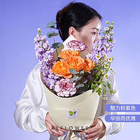 花点时间 年宵花 20枝红色银柳（50-60cm）