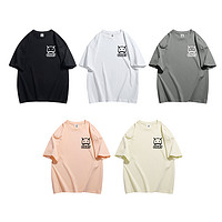 GSRJ 怪兽日记GSRJ2023夏季新款潮牌休闲运动纯棉短袖美式T恤男女同款