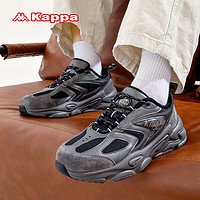                                                                                 KAPPA卡帕男鞋冬季加绒保暖棉鞋男士软底舒适运动鞋户外休闲老爹鞋 阴影灰/黑色 40
