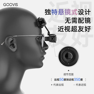 酷睿视（GOOVIS）Art高清XR头戴显示器 非VR/AR头显 开放式智能眼镜【墨石黑】HDMI有线套装