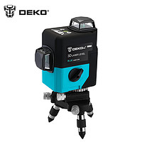 DEKO3D12线LD蓝光水平仪绿光激光贴墙仪强光红外线投线仪平水仪
